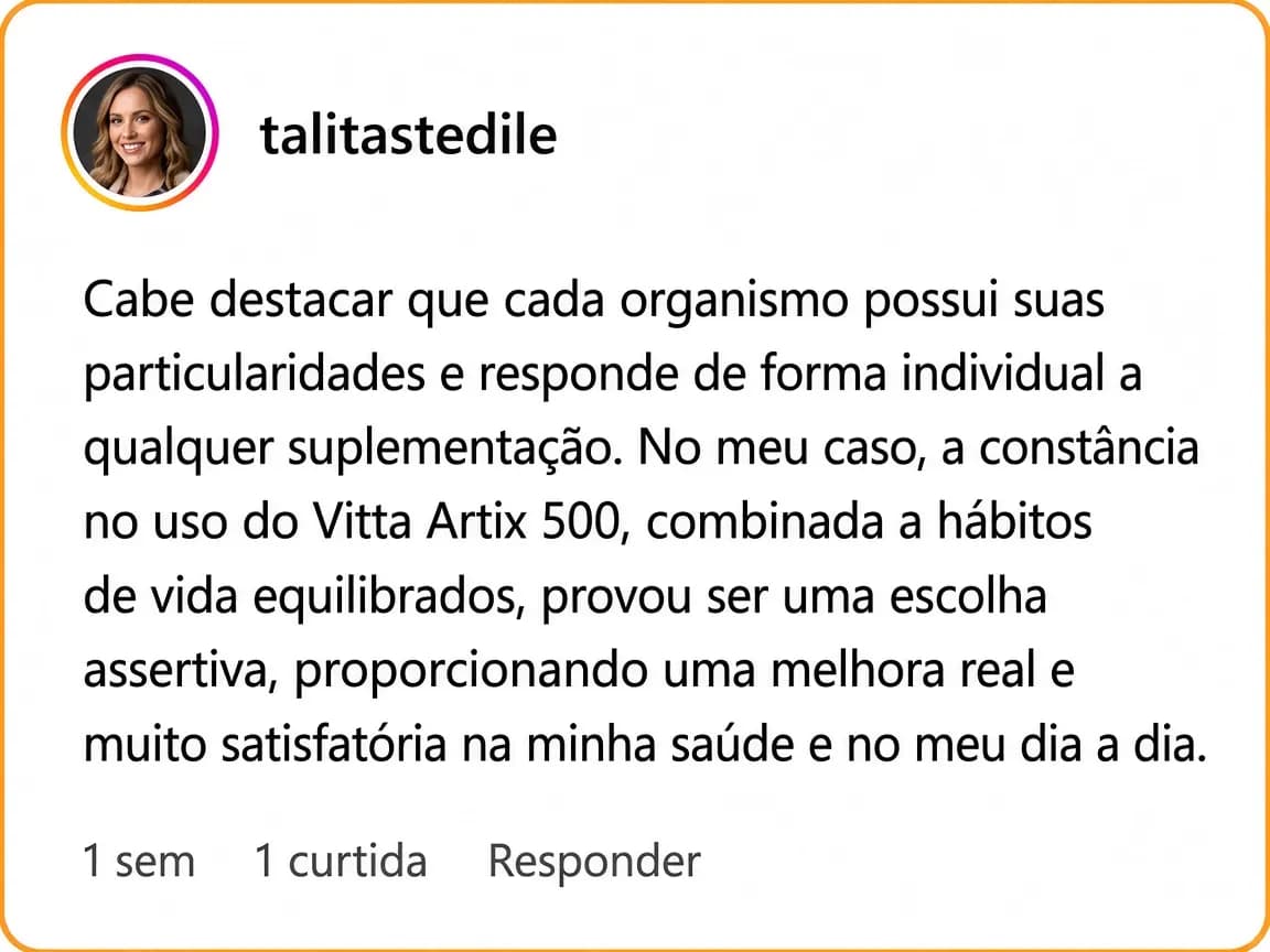 Depoimento de talitastedile sobre o Vitta Artix 500